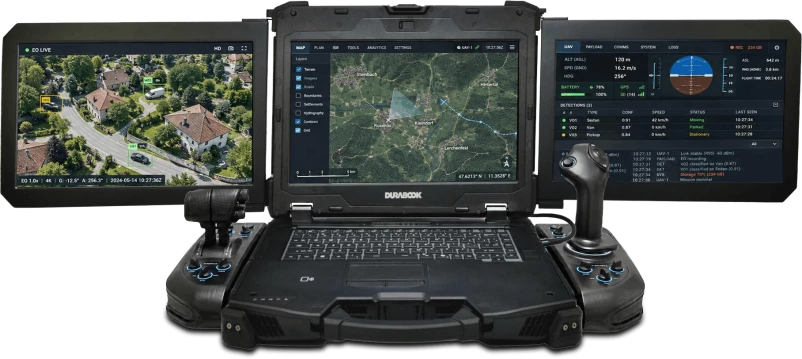 Новый Z14I-DX3 Rugged Mobile Laptop — защищённый ноутбук с тремя дисплеями, уровня рабочей станции, с периферийным ИИ от компании Durabook
