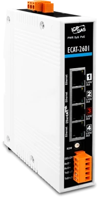 ECAT-2601 — шлюз EtherCAT–Modbus/OPC UA с поддержкой EtherCAT Master